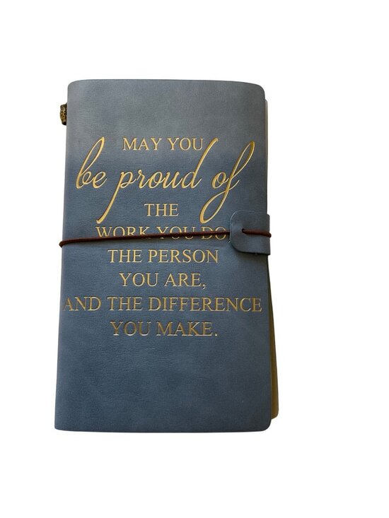 Accessories - Customizable Leather Journal With Inspirational Quote & Notebook Refill